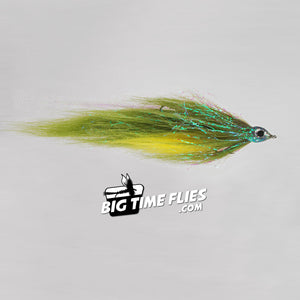 Rainy's CF Chuck and Duck - Olive & Yellow - Pike Musky - Tandem Hook - Fly Fishing Flies
