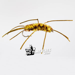 Restless Stone - Brown & Yellow - Golden Stonefly Nymph - Fly Fishing Flies