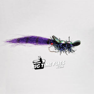 RIO's Guido Shrimp - Black & Purple - Foam Floating Shrimp Gurgler - Saltwater - Fly Fishing Flies
