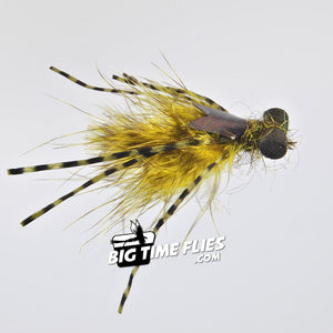 Phil Rowley Grizzly Dragon Nymph - Olive - Floating Boobie Dragonfly Nymph - Fly Fishing Flies