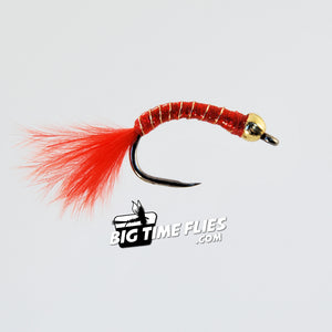 Phil Rowley's Holo Worm - Chironomid Blood Worm Larva - Fly Fishing Flies