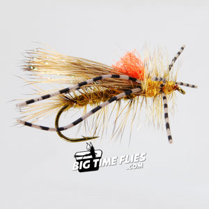 Rubber Leg Stimulator - Golden Stone - Trout Fly Fishing Dry Flies Stoneflies