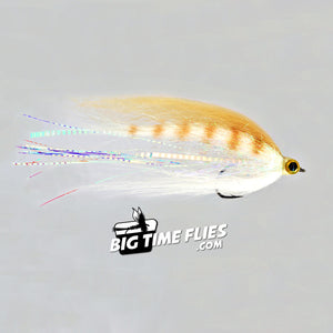 Satkowski's Chilly Goat - Tan and White - Saltwater - Roosterfish - Fly Fishing Flies