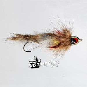 Sculpzilla - Natural Gray Tan - Articulated Streamers - Fly Fishing Flies