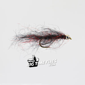 Simi-Seal Leech - Black and Red - Stillwater Lake Fly Fishing Flies