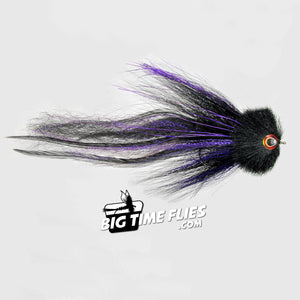 Siron's Girl Next Door - Black & Purple - Musky Pike - Fly Fishing Flies