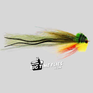 Siron's Girl Next Door - Olive & Yellow - Musky & Pike - Fly Fishing Flies