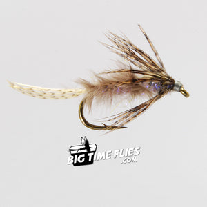 Slow Water Emerger - Gray - Trout Fly Fishing Soft Hackles