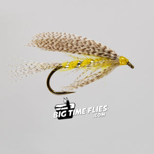 Knudsen Spider - yellow - Trout Fly Fishing Flies Streamers