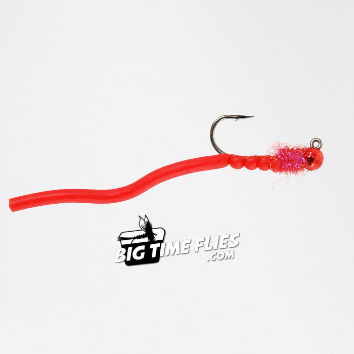 Squirmy Wormie Jig - Red