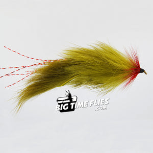 Swede's Rabbit Leech - Olive - Rabbit Strip - Streamers - Fly Fishing Flies