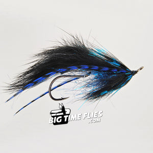 Joe Ewing - The Llama - Black & Blue - Articulated Steelhead Fly Fishing Flies