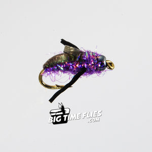 Tim's Water Boatman - Purple - Stillwater Trout Lake Fly Fishing Flies