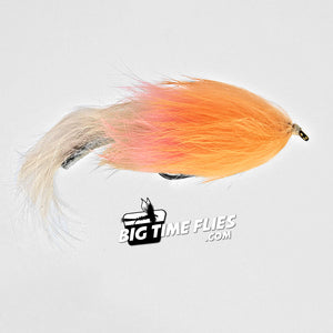 Tri-Color Flesh Fly - Flesh, Salmon Pink & Peach - Alaska Flesh Flies - Fly Fishing Flies