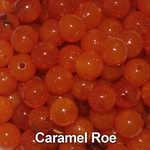 Trout Beads - 8mm - Caramel Roe - Salmon Egg Plastic Beads
