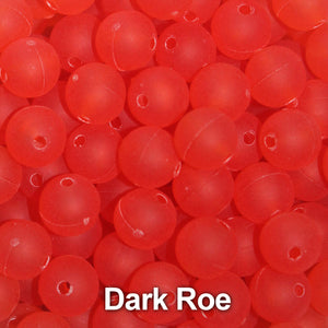 Trout Beads - 8mm - Dark Roe - Salmon Egg Plastic Beads