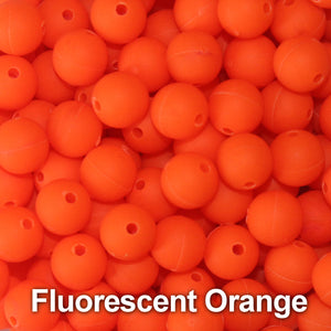 Trout Beads - 8mm - Fluorescent Orange - Salmon Egg Plastic Beads