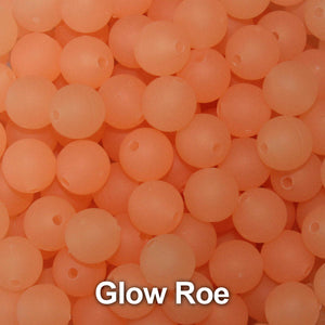 Trout Beads - 8mm - Glow Roe - Salmon Egg Plastic Beads