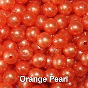 Trout Beads - 8mm - Orange Pearl - Salmon Egg Plastic Beads