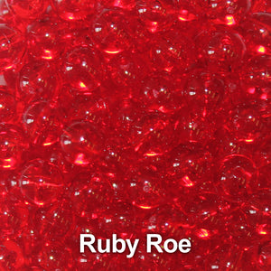 Trout Beads - 8mm - Ruby Roe - Salmon Egg Plastic Beads
