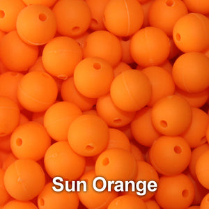Trout Beads - 8mm - Sun Orange - Salmon Egg Plastic Beads
