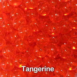 Trout Beads - 8mm - Tangerine - Salmon Egg Plastic Beads