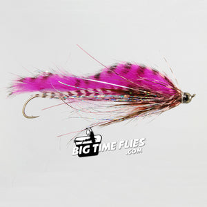 Hartwick's Tungsten Cyclops Leech - Pink - Articulated Steelhead Fly Fishing Flies