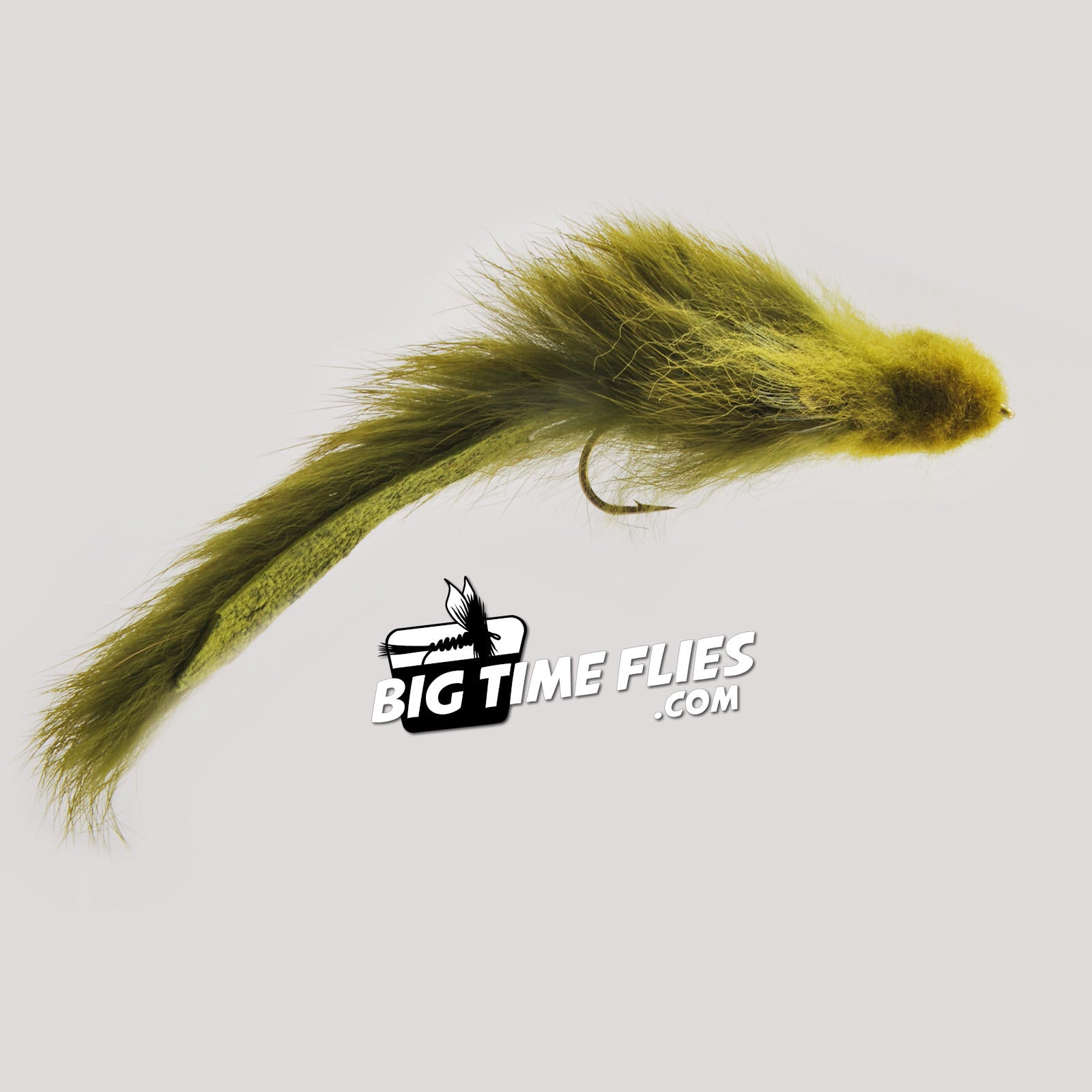 Baby Fat Minnow - Olive/White - Fly Fishing Flies – BigTimeFlies